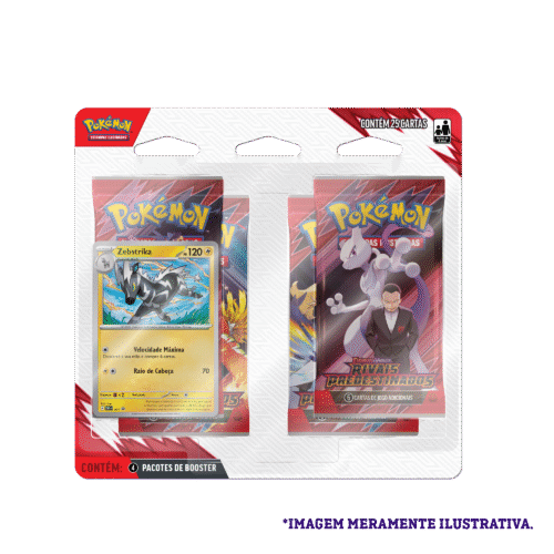 Rivais Predestinados - KIT Pacote Quádruplo EV10 Pokémon TCG - Imagem 4