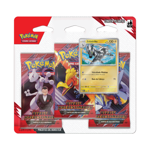 Rivais Predestinados - Pacote Triplo Zebstrika Pokémon TCG