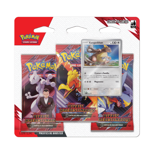 Rivais Predestinados - Pacote Triplo Kangaskhan Pokémon TCG