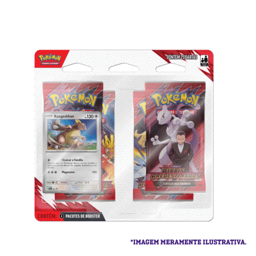 Rivais Predestinados - KIT Pacote Quádruplo EV10 Pokémon TCG - Imagem 3