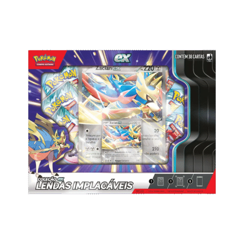 Box Azul Lendas Implacáveis - Zacian Pokémon TCG