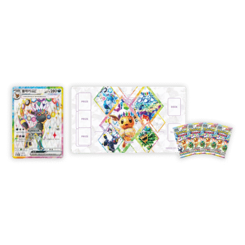 Terastal Festival ex – Umbreon Promo Playmat set Pokémon TCG produto Coreano