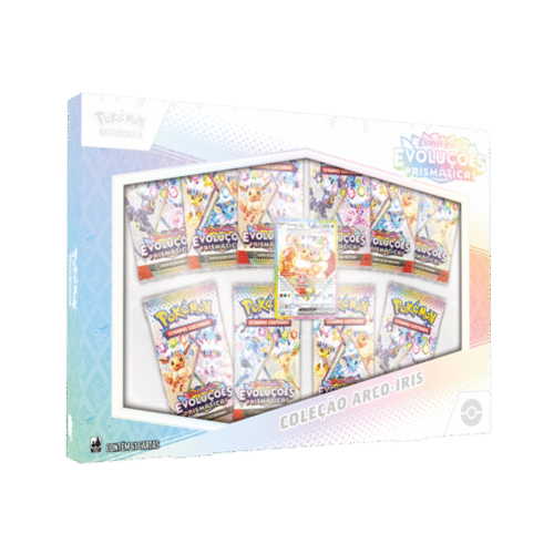 Box Coleção Arco Íris Eevee Promo - Evoluções Prismáticas Pokémon TCG