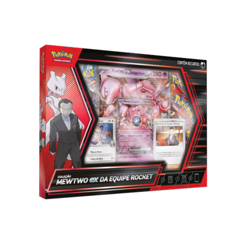 Box Coleção Mewtwo ex da Equipe Rocket - Pokémon TCG