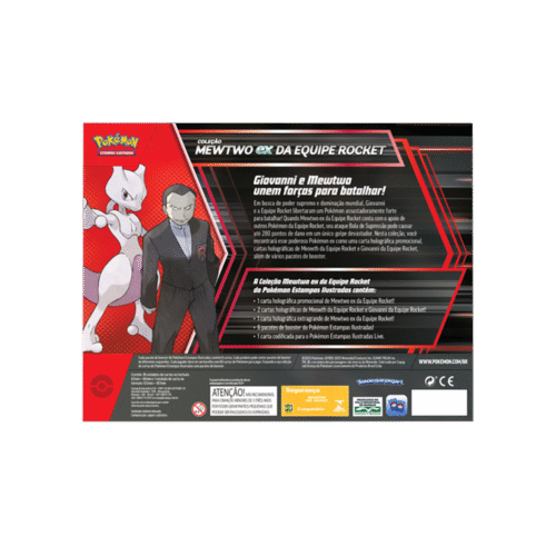 Box Coleção Mewtwo ex da Equipe Rocket - Pokémon TCG