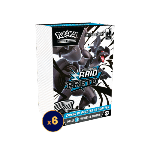 raio preto, mini display, combo de booster, booster, pokémon tcg, pokemon