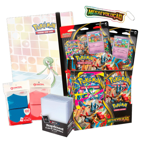 Kit Colecionador Médio - Mega Evolução - Pokémon TCG