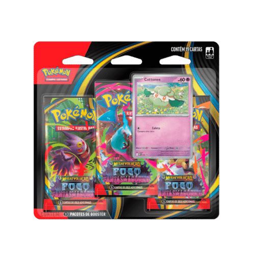 Blister Triplo - Fogo Fantasmagórico - ME02 - Cottonee - Pokémon TCG