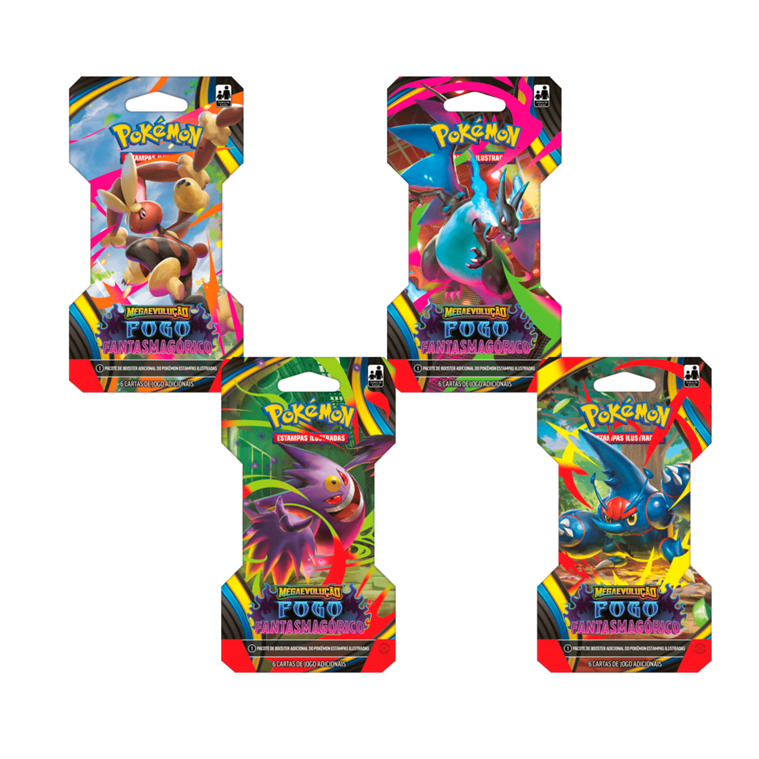 Blister Unitário - Fogo Fantasmagórico - ME02 - Pokémon TCG