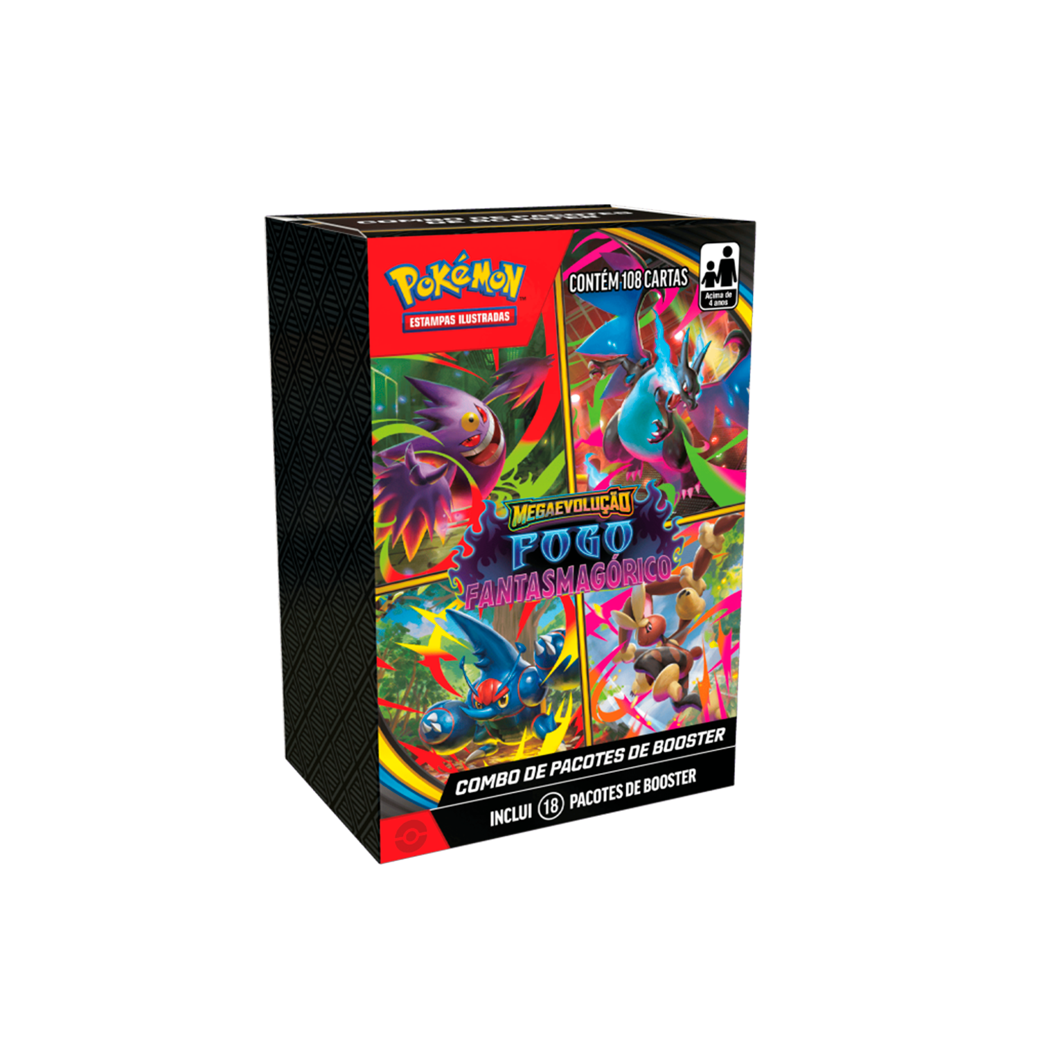 Combo de Booster - Fogo Fantasmagórico - ME02 - Pokémon TCG